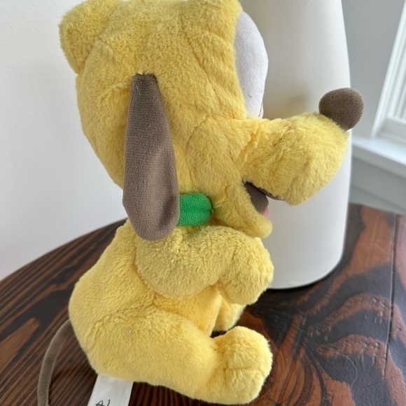 Disney Parks Baby Pluto Yellow Brown and White Soft Cuddle Stuffed Animal Plush - Picture 5 of 9